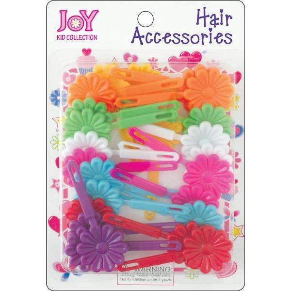 Joy Daisy Hair Barrettes, 10 Count, Rainbow