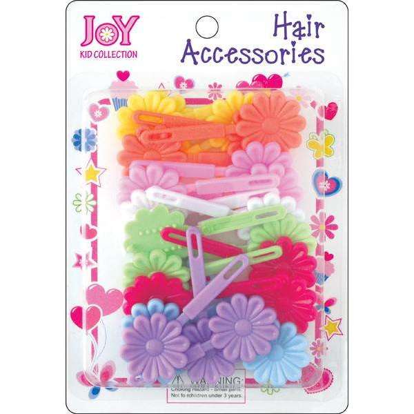Joy Daisy Hair Barrettes, 10 Count, Assorted Pastel