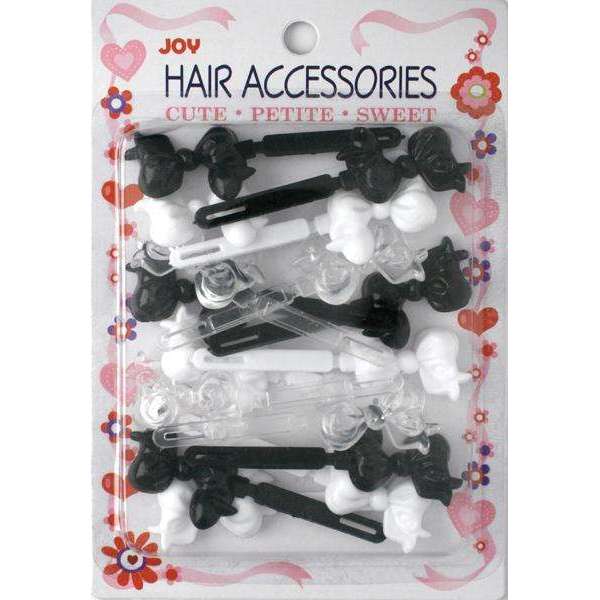 Joy Hair Barrettes 16ct Assorted Ribbon II