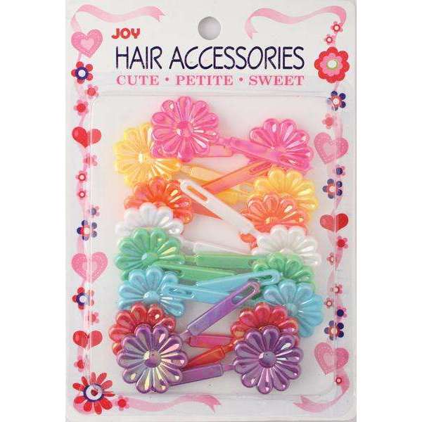 Joy Hair Barrettes Pearl Rainbow Colors Daisy