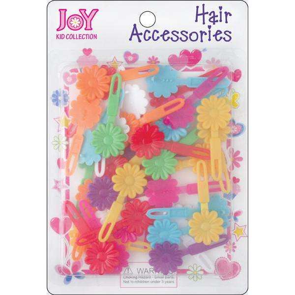Joy Hair Barrettes Petite Daisy, 24 Count, Assorted Colors