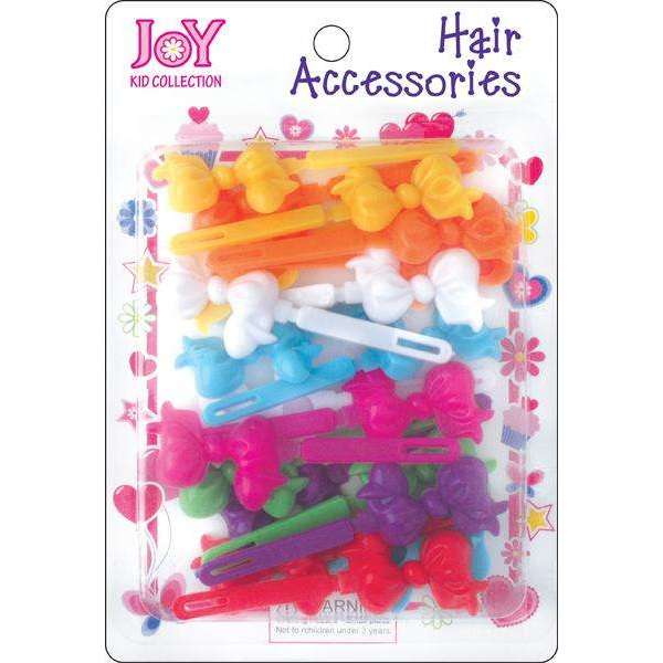 Joy Ribbon Hair Barrettes, 10 Count, Assorted Colors