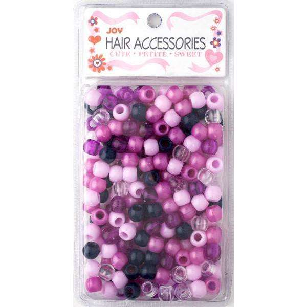 Joy Round Hair Beads Large, 240 Count, Assorted Color