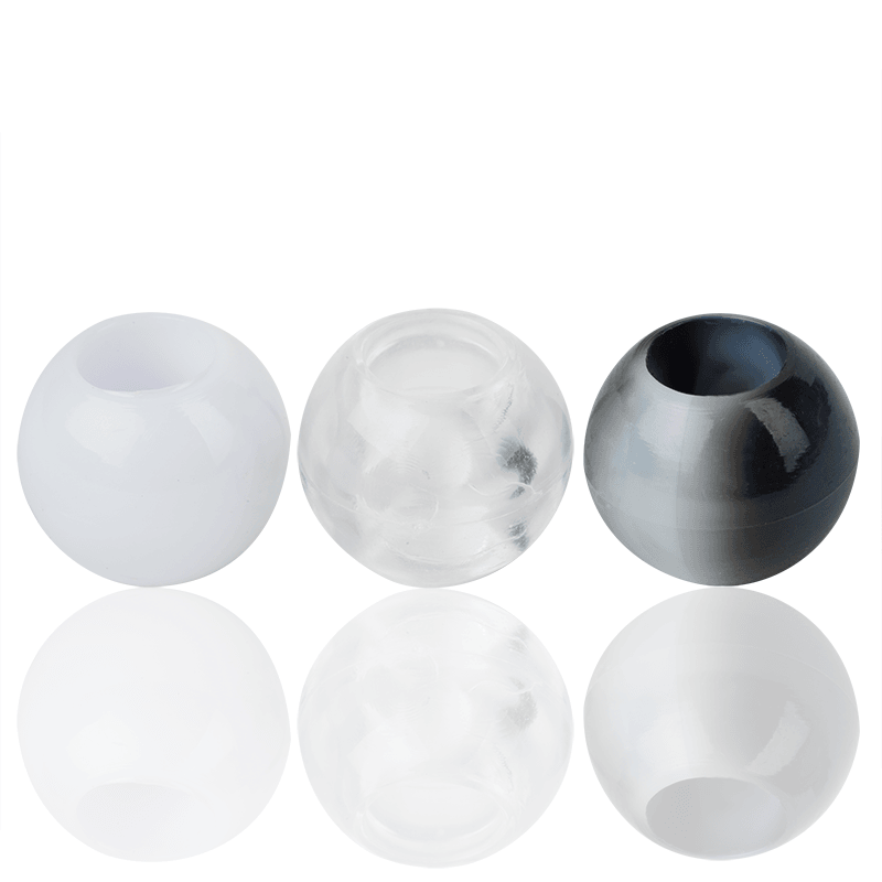 Joy Round Hair Beads X-Large, Black Two Tone