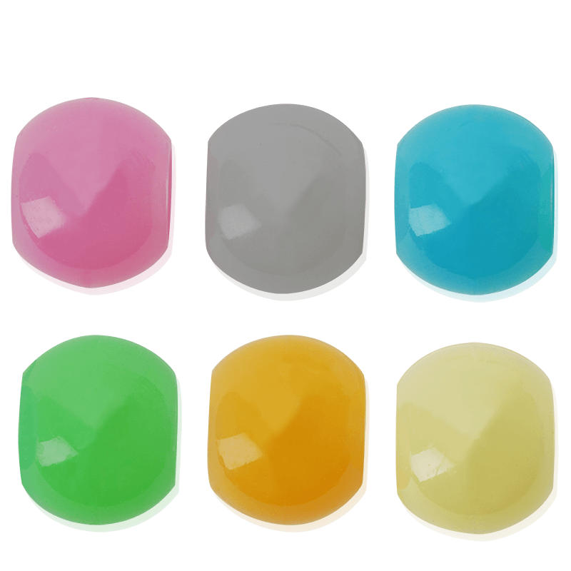 Joy Glow In the Dark Round Hair Beads XX-Large, 60 Count, Asst Color