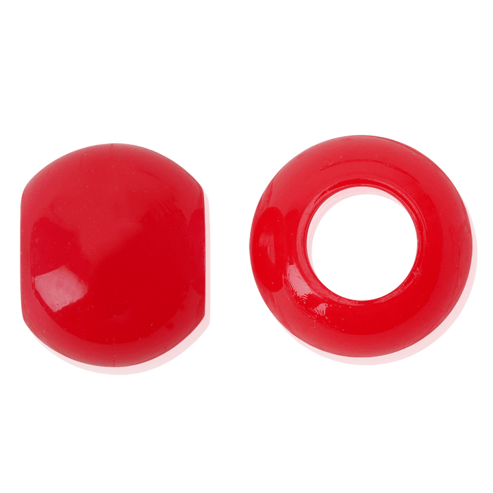 Joy Glow In the Dark Round Hair Beads XX-Large, 60 Count, Red