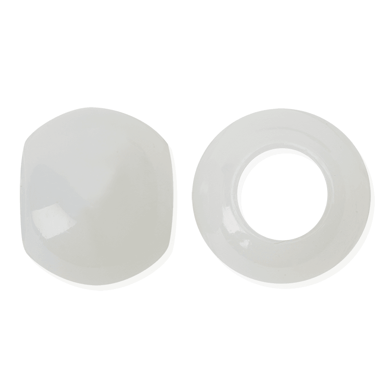 Joy Glow In the Dark Round Hair Beads XX-Large, 60 Count, White
