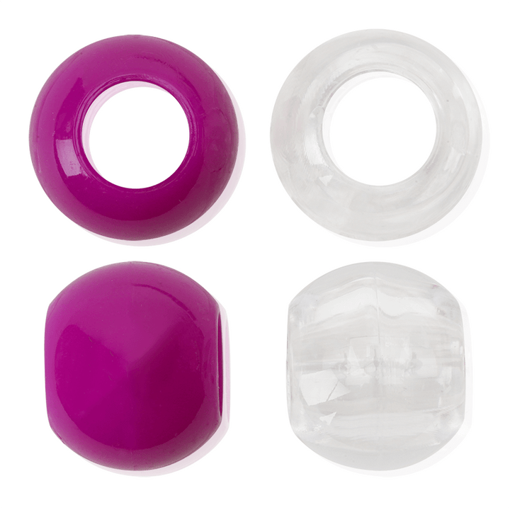 Joy Round Hair Beads XX-Large, 60 Count, Orchid