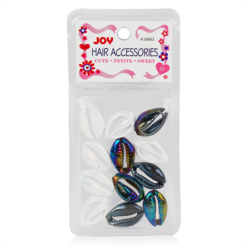 Joy Sea Shell Beads, 12 Count, Holographic