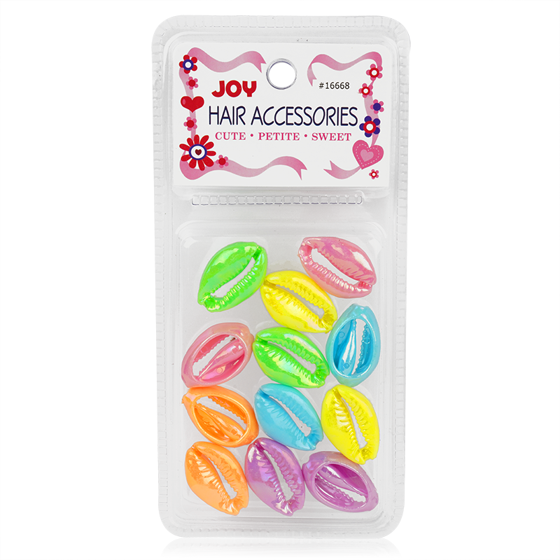 Joy Sea Shell Beads, 12 Count, Assorted Neon
