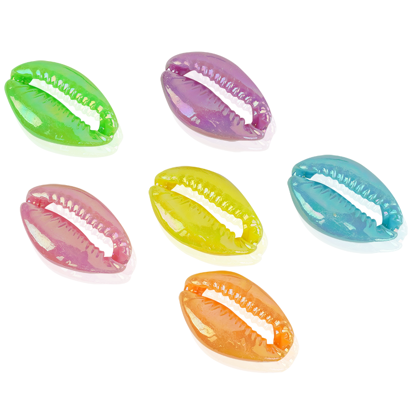 Joy Sea Shell Beads, 12 Count, Assorted Neon