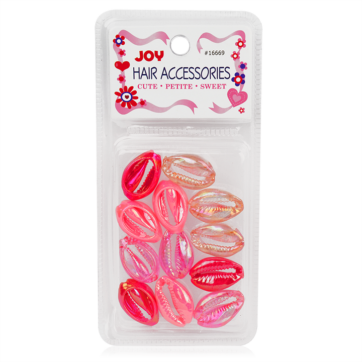 Joy Sea Shell Beads, 12 Count,  Pink