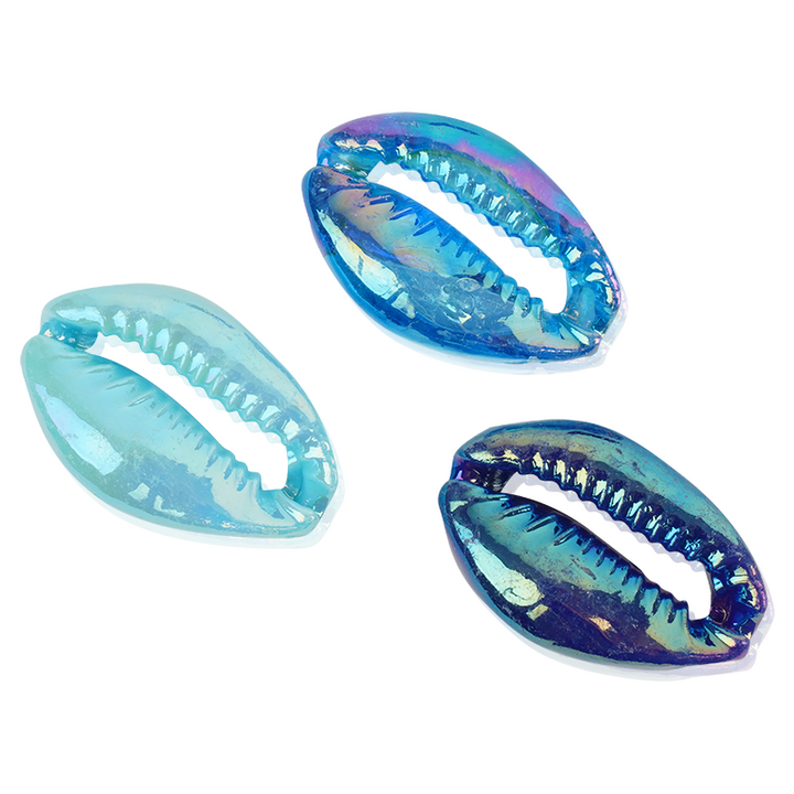 Joy Sea Shell Beads, 12 Count, Blue