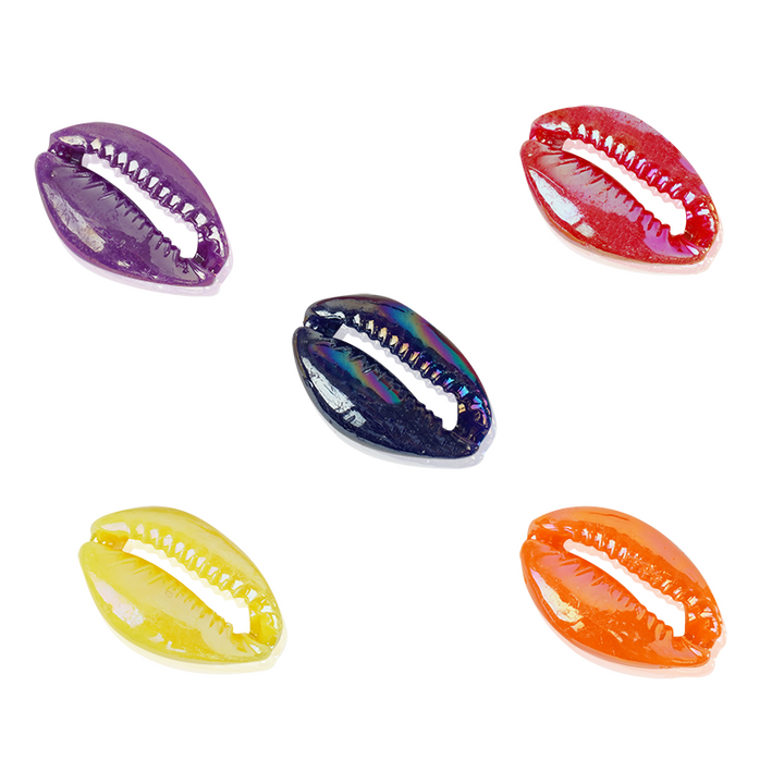 Joy Sea Shell Beads, 12 Count,  Assorted Colors
