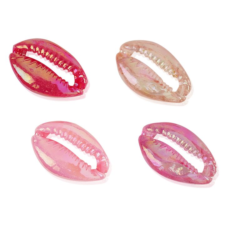 Joy Sea Shell Beads, 12 Count,  Pink