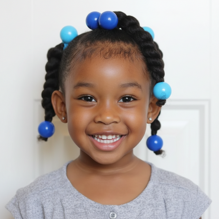 Joy Twin Bead Ponytailers 10ct Asst
