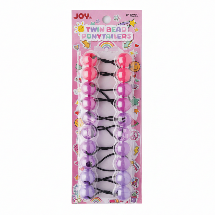 Joy Twin Beads Ponytailer 10ct Asst