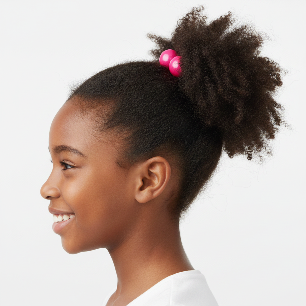 Joy Twin Beads Ponytailer 10ct Asst Pink