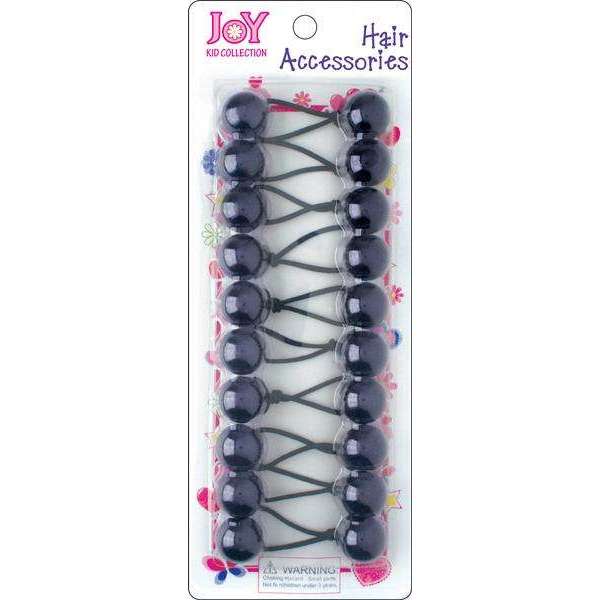 Joy Twin Beads Ponytailers 10Ct Navy Blue