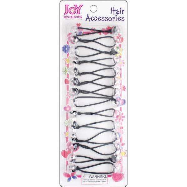 Joy Twin Beads Ponytailers 12mm, 14 Count, Clear