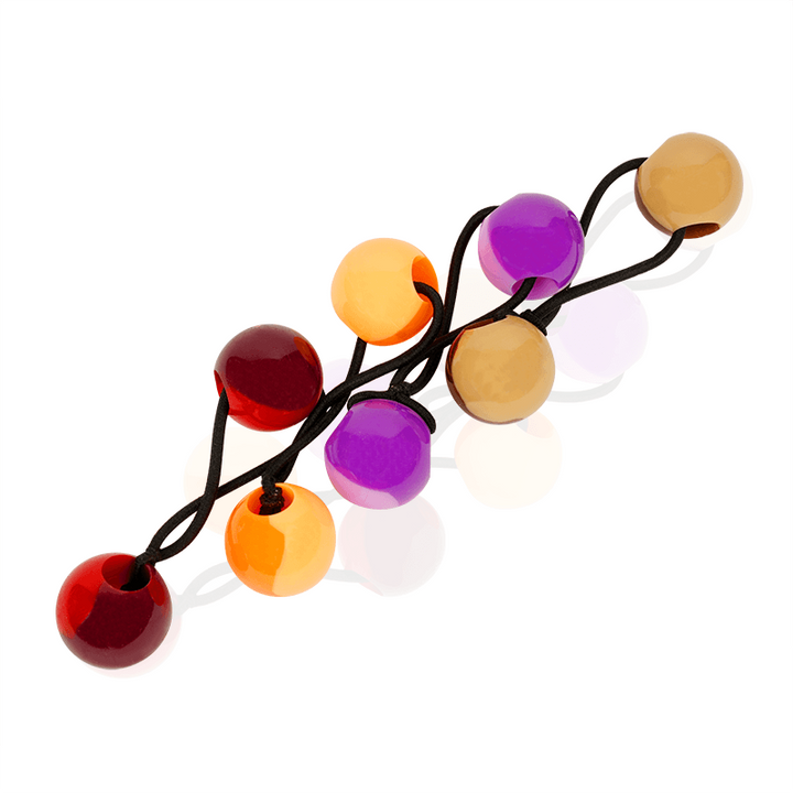 Joy Twin Beads Ponytailers 20mm, 8 Count, Two Tone Assorted Color