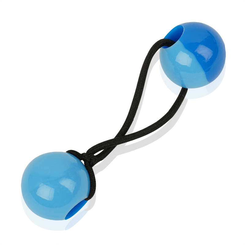 Joy Twin Beads Ponytailers 20mm, 8 Count, Two Tone Blue