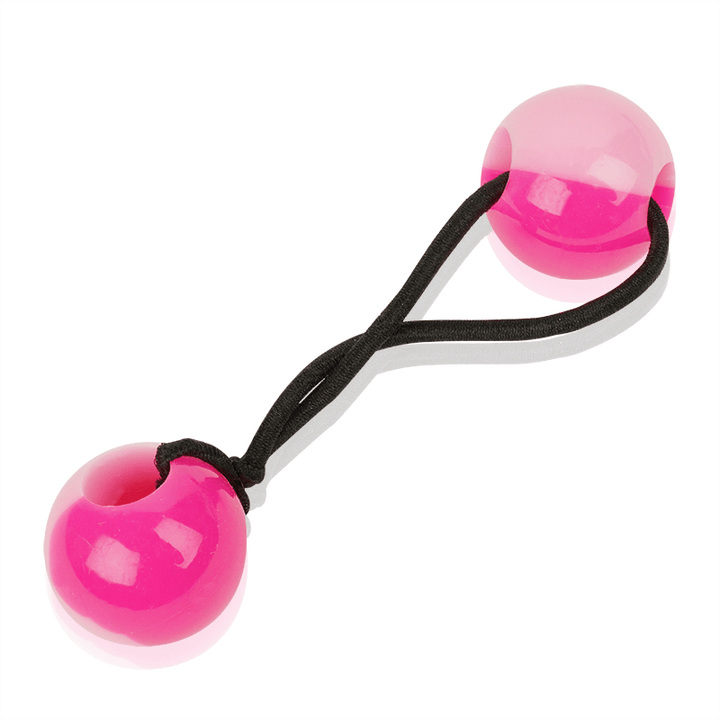 Joy Twin Beads Ponytailers 20mm, 8 Count, Two Tone Pink