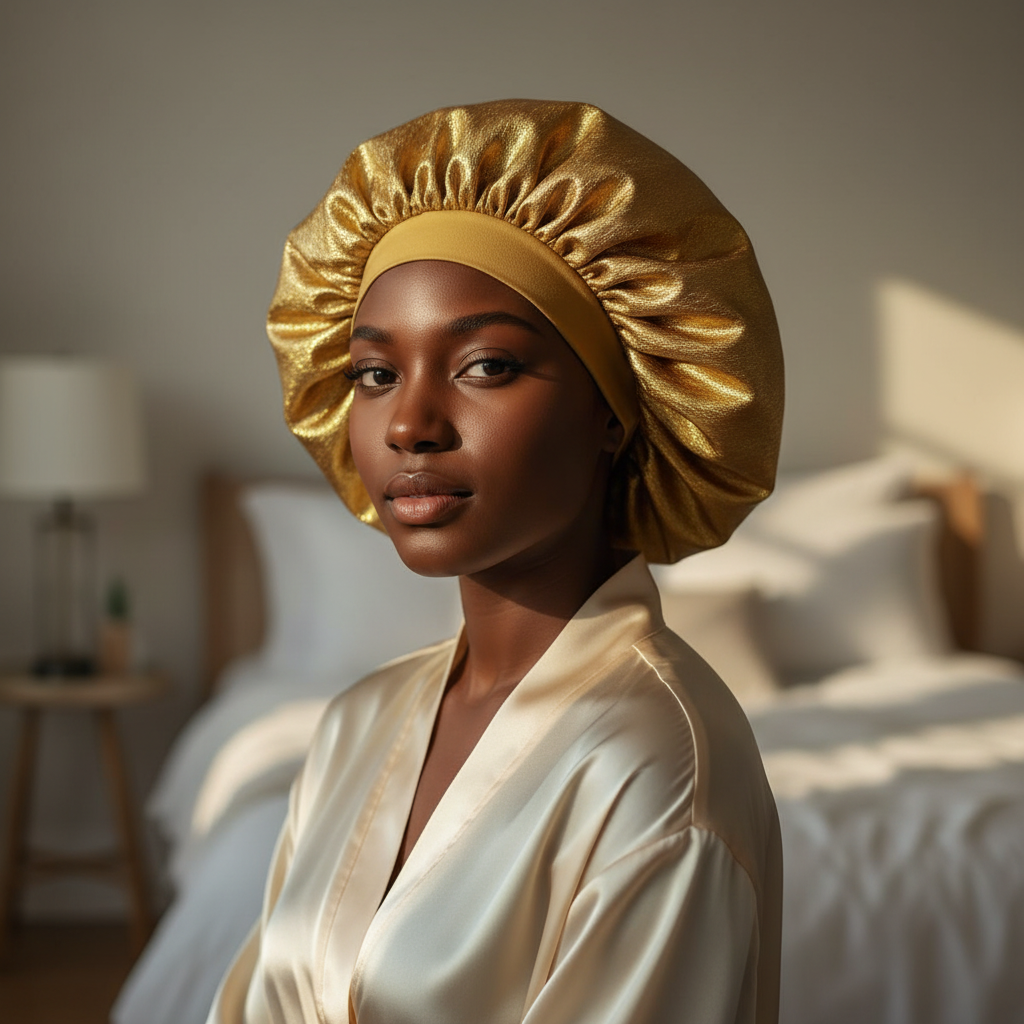 Ms. Remi Luminous Bonnet Super Jumbo, 1 Count, Gold