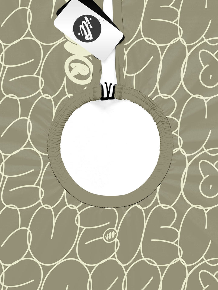 Light Olive Bubble Graffiti PRO Cape