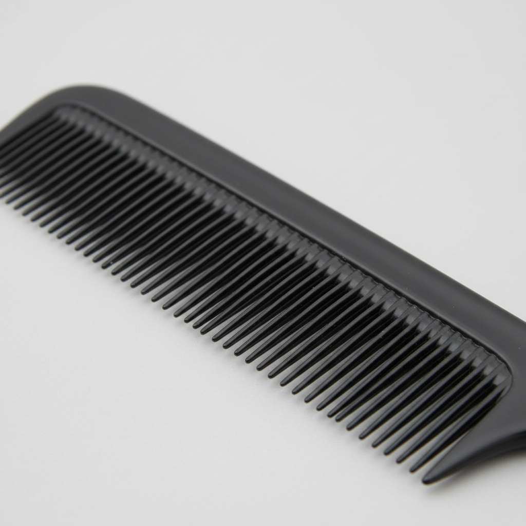 Annie Royal Crown Series Carbon Styling Comb 8 3/4 Inch, 1 Count, Black