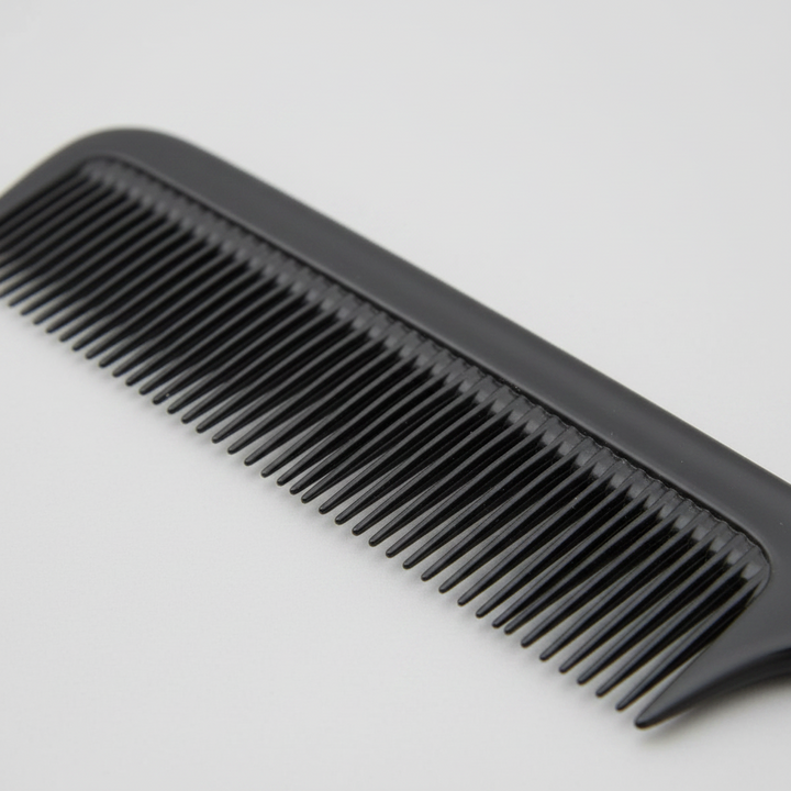 Annie Royal Crown Series Carbon Styling Comb 8 3/4 Inch, 1 Count, Black