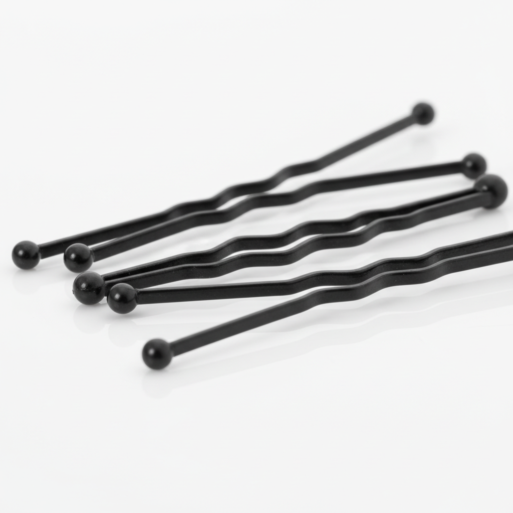 Annie Bob Pins Crimped 2 Inch, 300 Count, Black