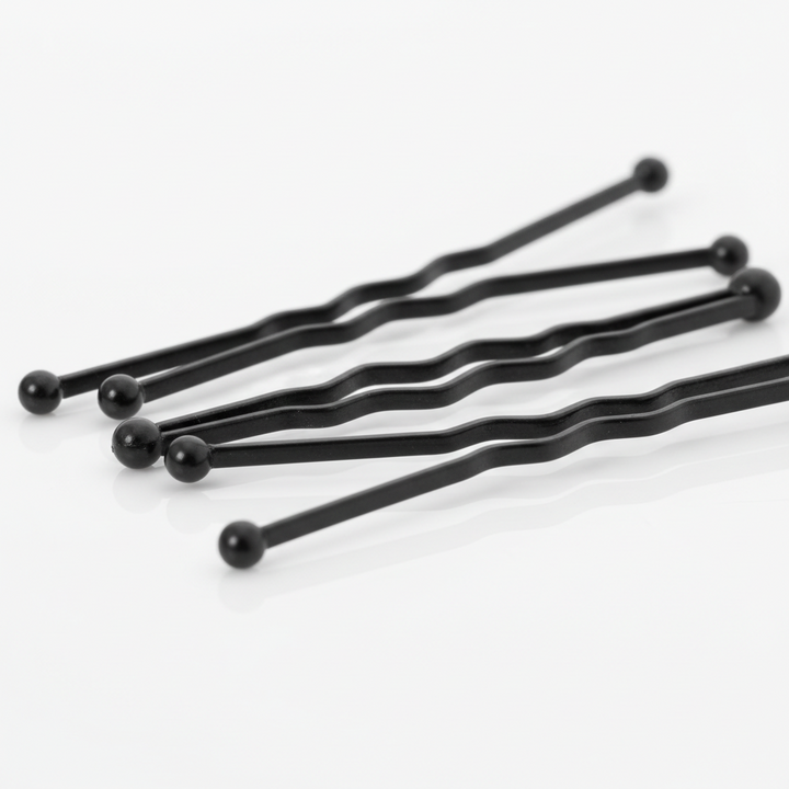 Annie Bob Pins Crimped 2 Inch, 300 Count, Black