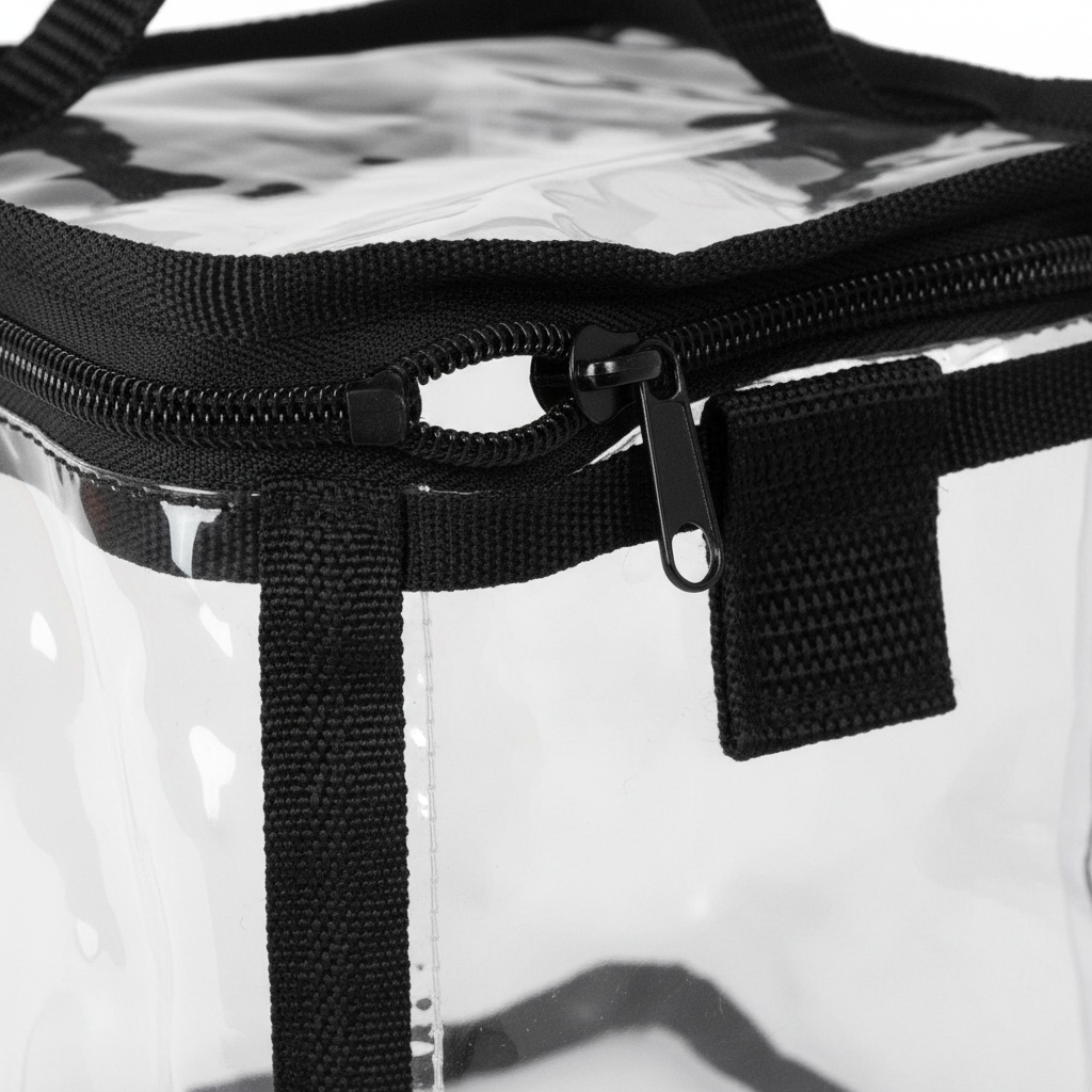 Annie Clear Train Stylist Bag with Handle