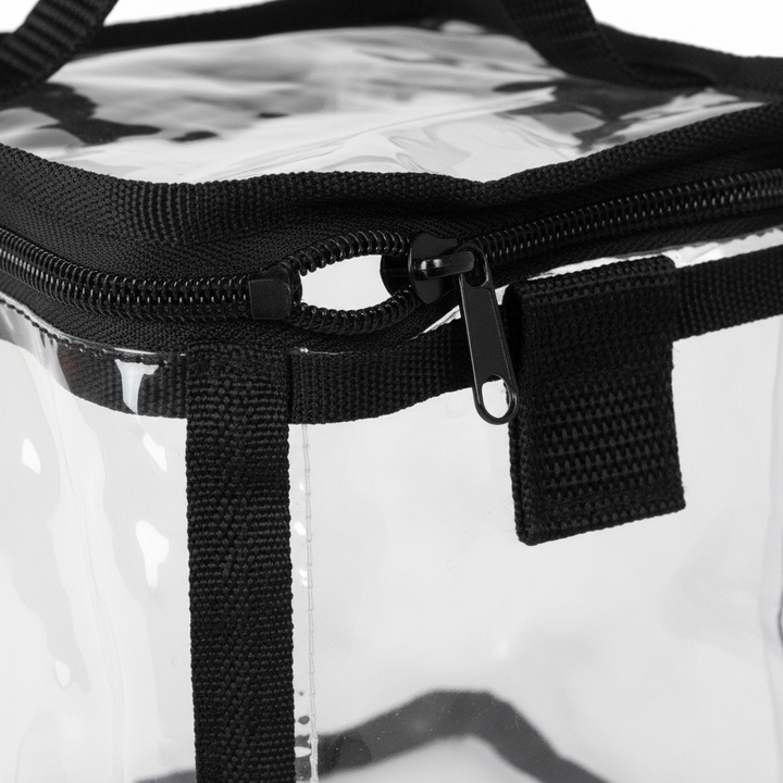 Annie Clear Train Stylist Bag with Handle