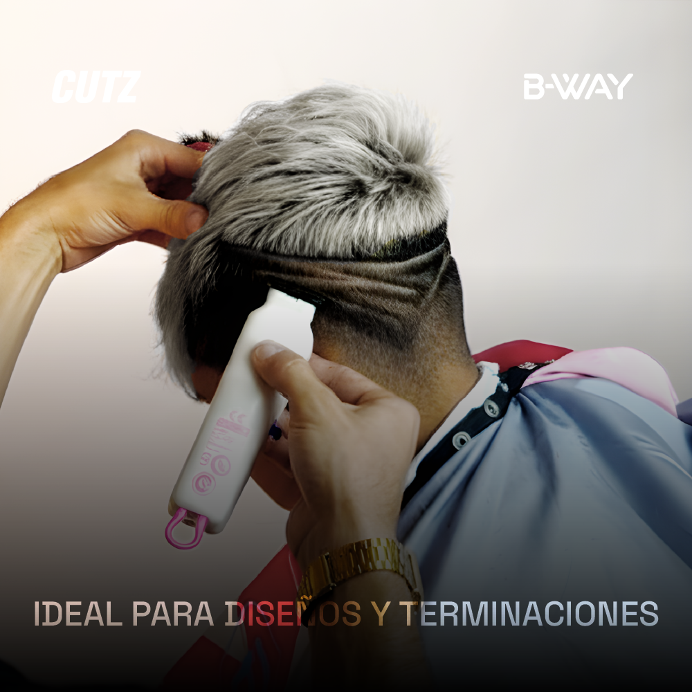 B-WAY CUTZ White Professional Cordless Trimmer – 7,000 RPM