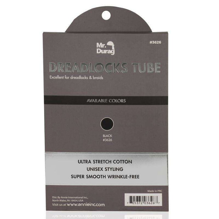 Mr. Durag Dreadlock Tube, 1 Count, Black