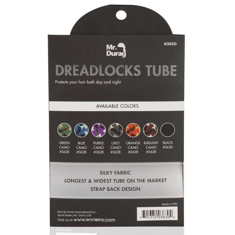 Mr. Durag Dreadlocks Tube With Strap, 1 Count, Black