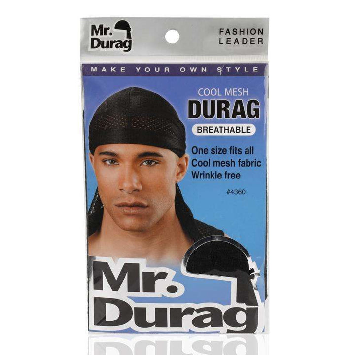 Mr. Durag Cool Mesh Durag, 1 Count, Black