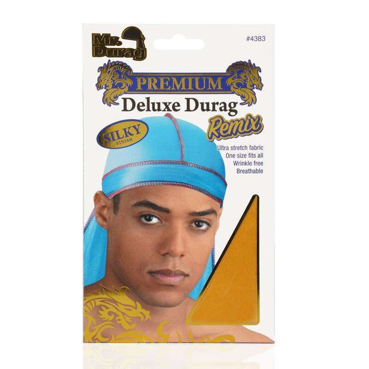 Mr. Durag Premium Deluxe Silky Durag Remix, 1 Count, Assorted Colors