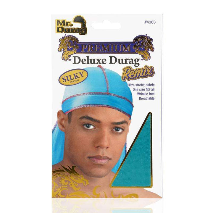 Mr. Durag Premium Deluxe Silky Durag Remix, 1 Count, Assorted Colors