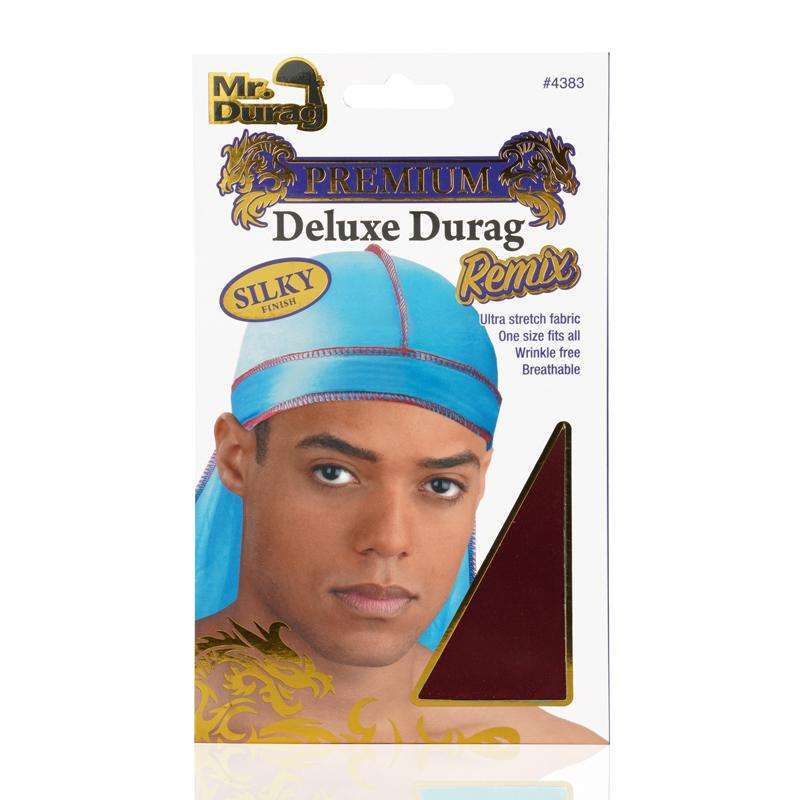 Mr. Durag Premium Deluxe Silky Durag Remix, 1 Count, Assorted Colors