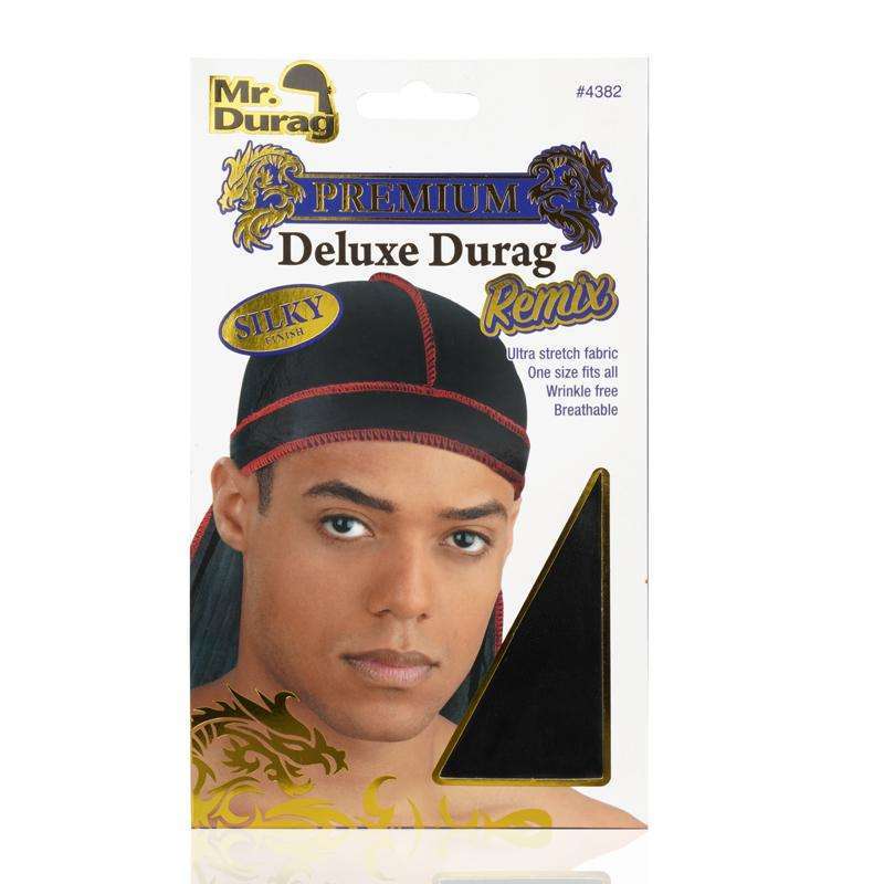 Mr. Durag Premium Deluxe Silky Durag Remix, 1 Count, Assorted Colors