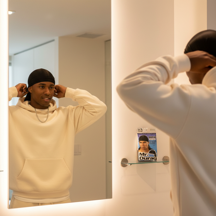 Mr. Durag Solid Durag, 1 Count, Black