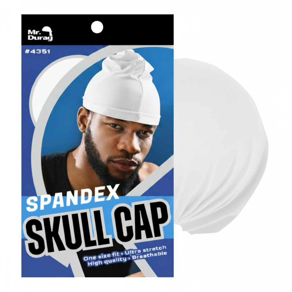 Mr. Durag Spandex Skull Cap, 1 Count, Assorted Colors