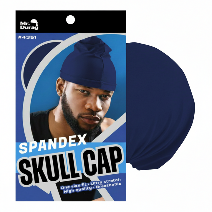 Mr. Durag Spandex Skull Cap, 1 Count, Assorted Colors