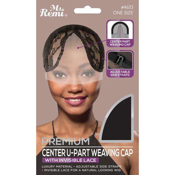 Ms. Remi Center U-part Weaving Cap, 1 Count, Black