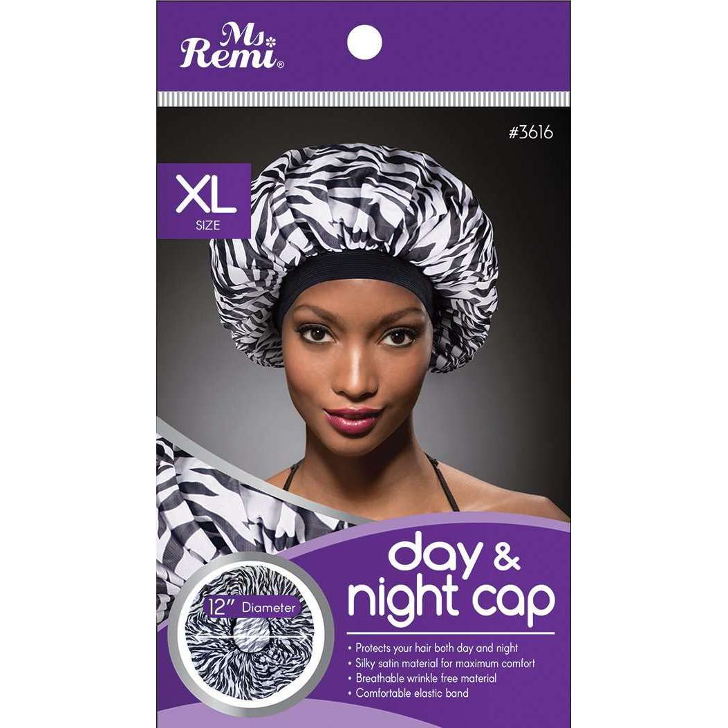 Ms. Remi Day & Night Cap X-Large, 1 Count, Zebra