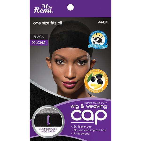 Ms. Remi Deluxe Heavy Duty Wig And Weaving Cap, 1 Count, Black