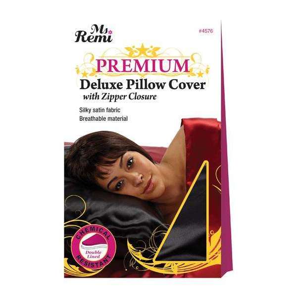 Ms. Remi Deluxe Pillow Cover with Zipper, 1 Count, Black